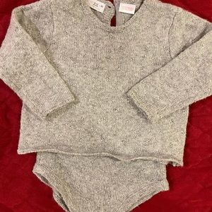 Zara Baby Two-Piece Knit Set - Heather Gray
